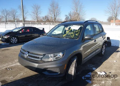 2016 Volkswagen Tiguan S from USA, damaged, VIN WVGAV7AX8GW582717
